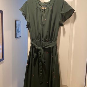 Bobeau flutter sleeve dress NWOT
